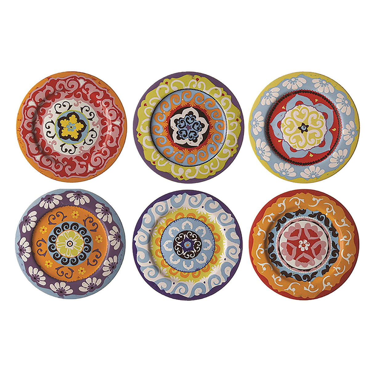Nador 6 Dinner Plates Cm 27 Mix
