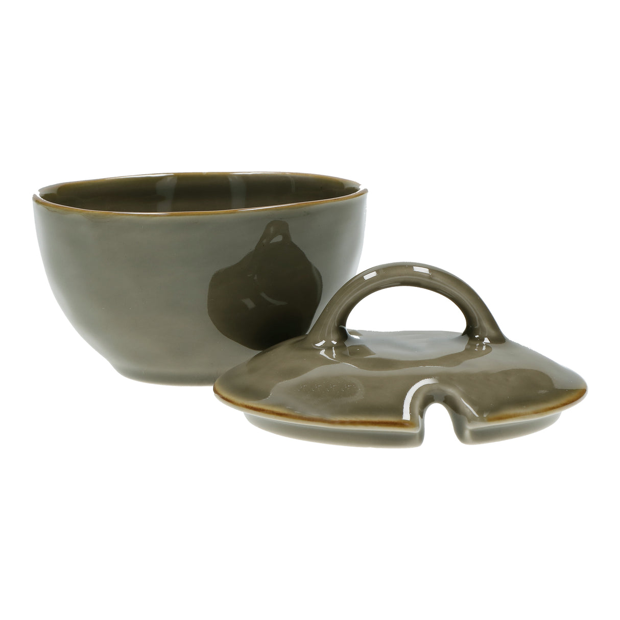 CONCERTO (Grey) GRIGIO TORTORA Sugar Bowl with lid Cap. 250 cc; Ø 11 cm