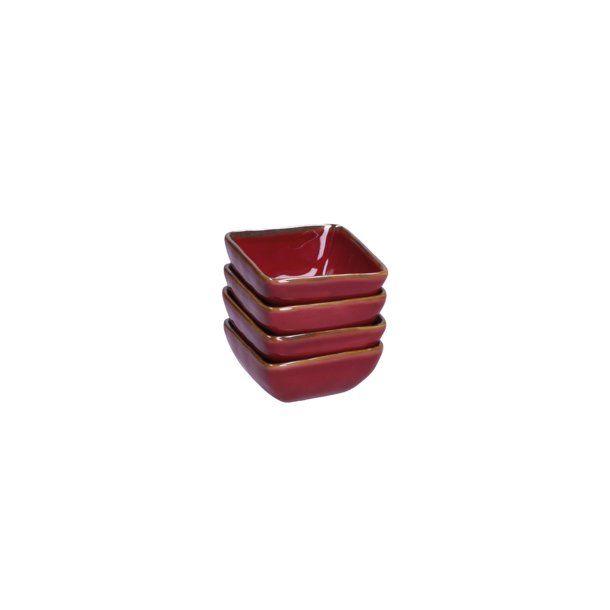 CONCERTO (Red) ROSSO MALAGA Square Tiny Bowl 8 Cm