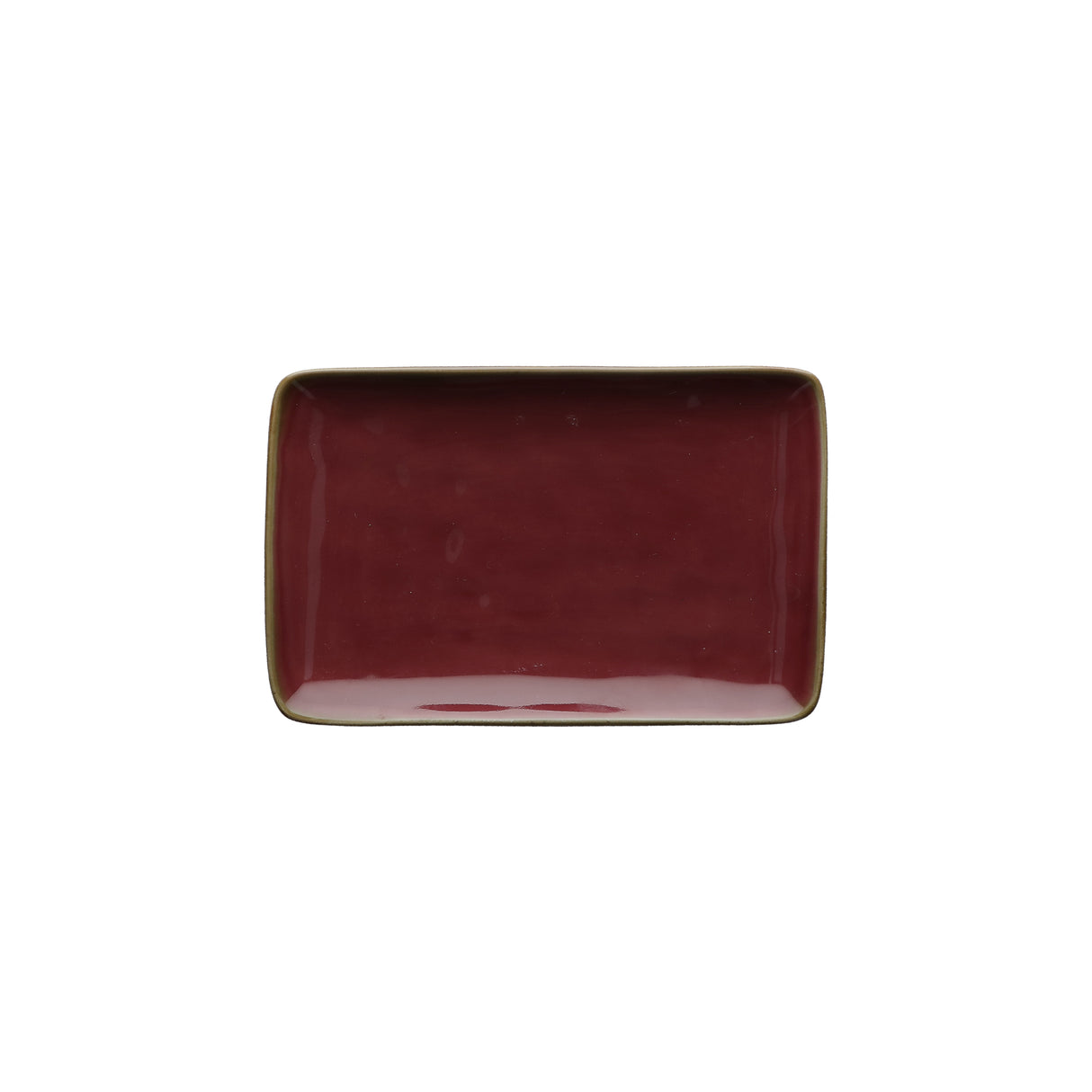 CONCERTO (Red) ROSSO MALAGA Rectangular Tray Ø 20 cm; W 13 cm