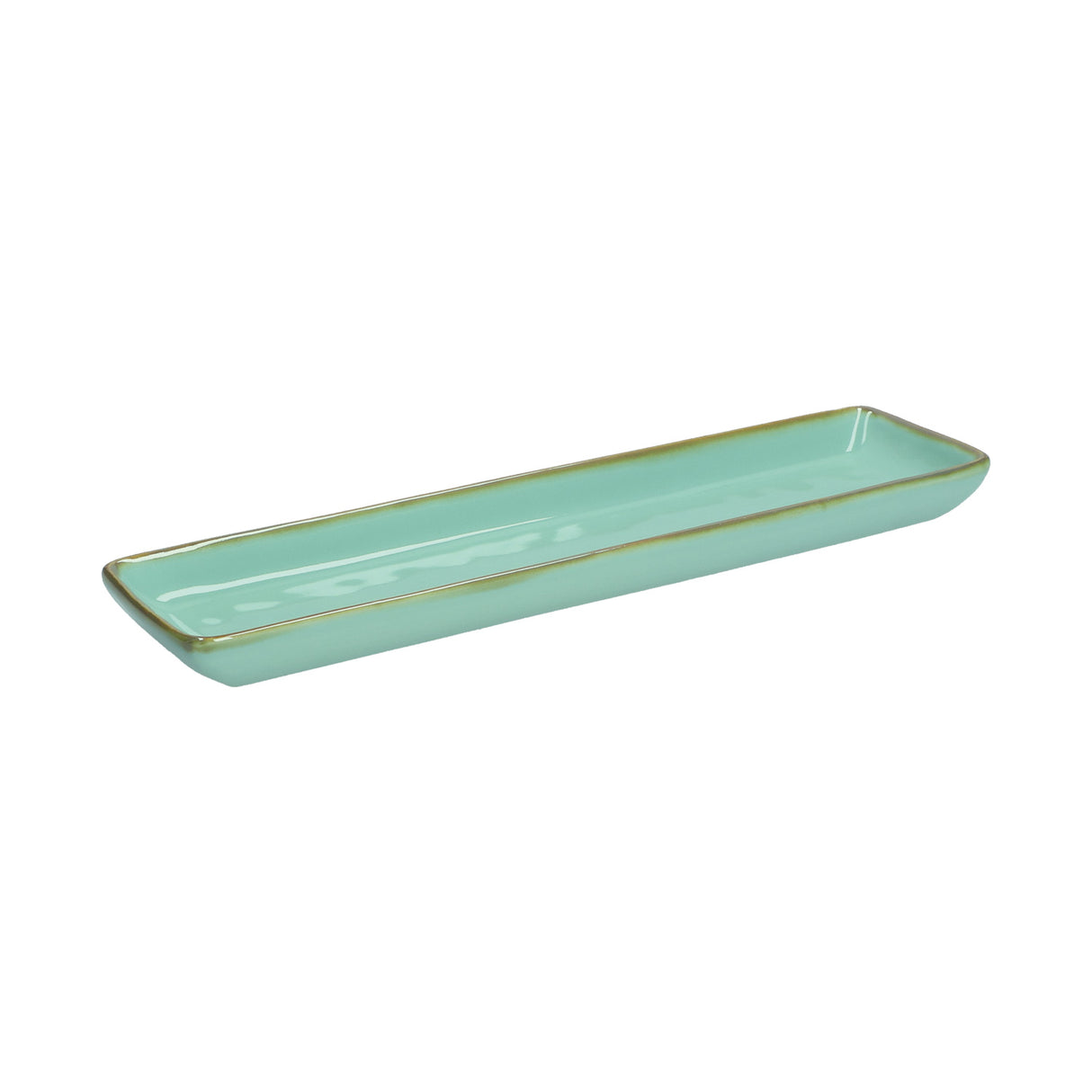 CONCERTO (Tiffany Green) VERDE ACQUA Rectangular Tray 32X8 Cm