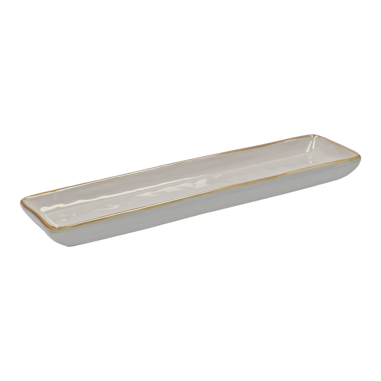 CONCERTO (Pearl Grey) GRIGIO PERLA Rectangular Tray 32X8 Cm