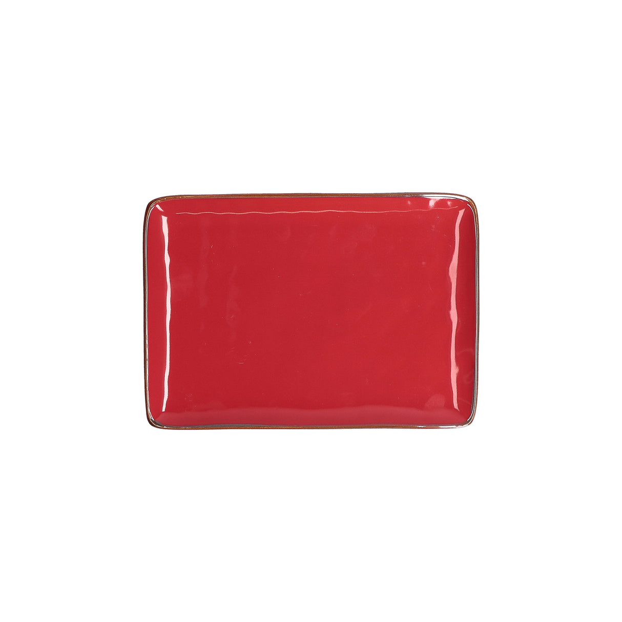 CONCERTO Coral Red Rectangular Tray 27x19cm