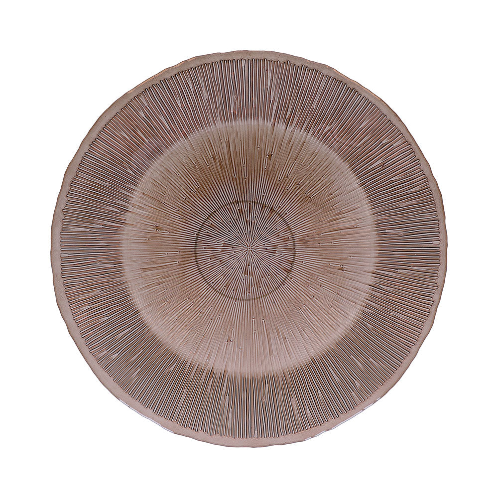 LUCI Glass Plate 33 Cm Nut