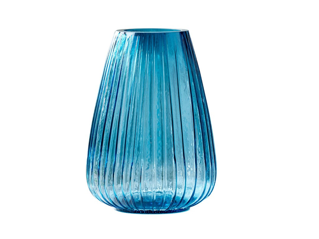 Vase Kusintha 22cm Blue Glass