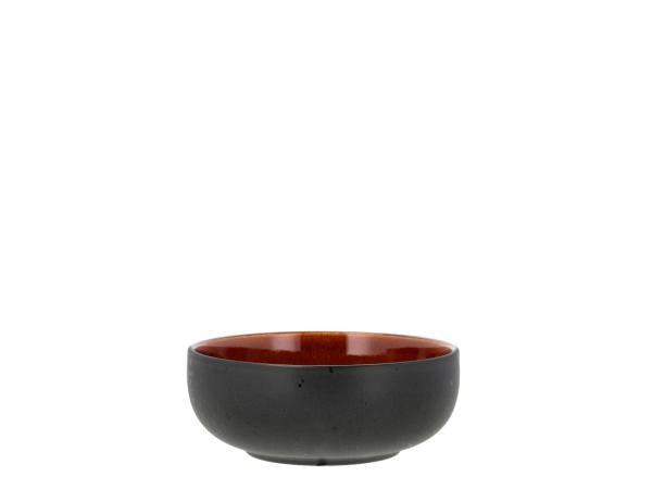 Poke/ramen bowl 18 cm Black/Amber Stoneware