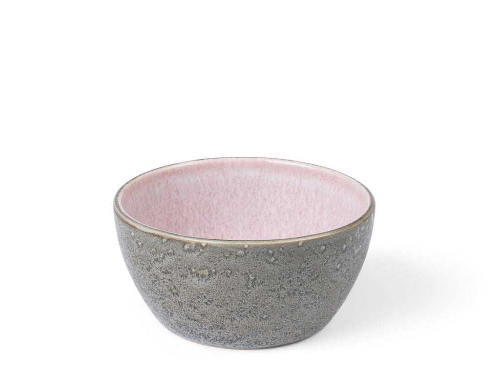 Bowl 12cm Grey/Light Pink BITZ