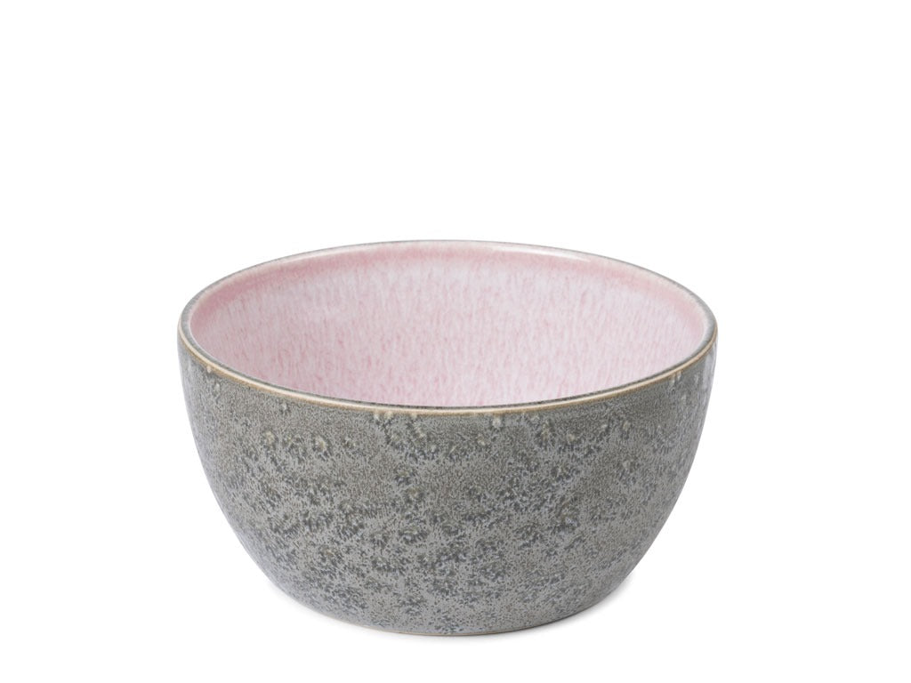 Bowl 14cm Grey/Light Pink BITZ