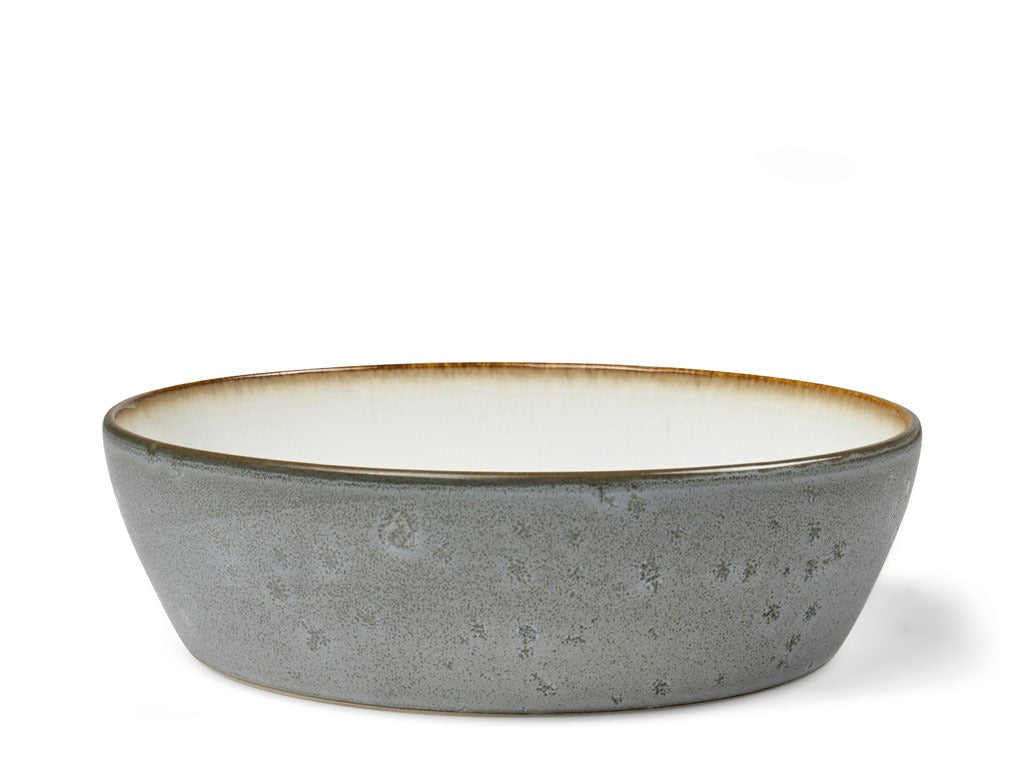 Bowl 18cm grey/cream BITZ