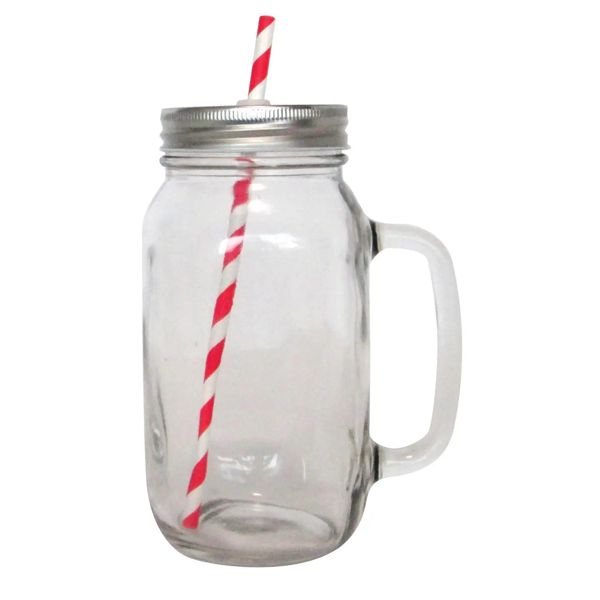 Mason 2 (mason) glass jars with 10 straws and 6 washi tapes