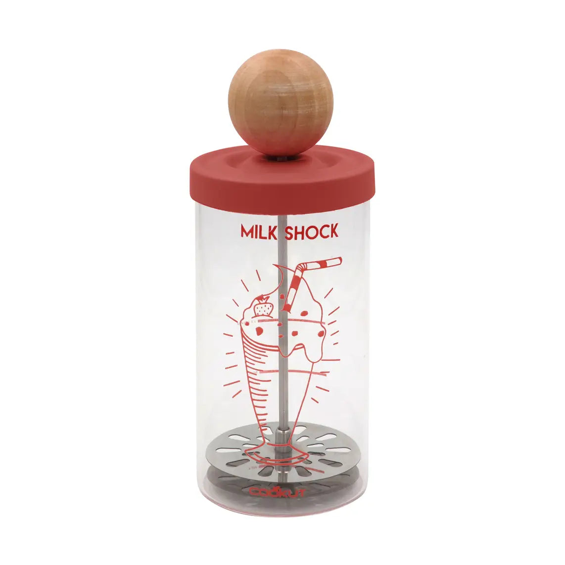 Milkshock -  milkshake shaker + 2 glasses set