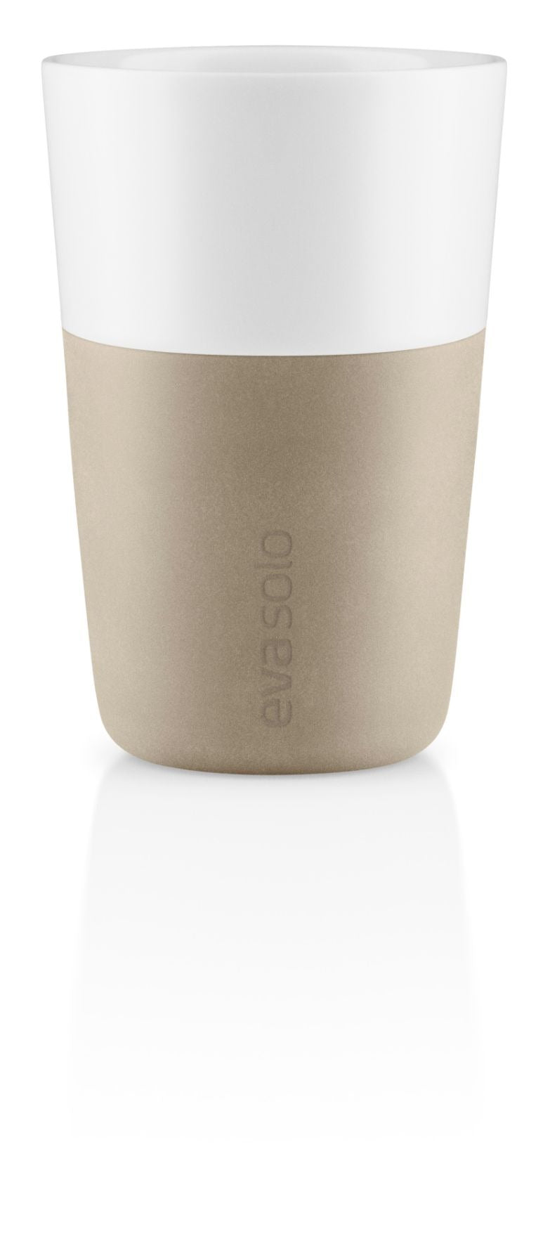 2 Cafe Latte-krus Pearl beige