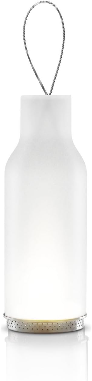 Glass lantern 25cm Frosted