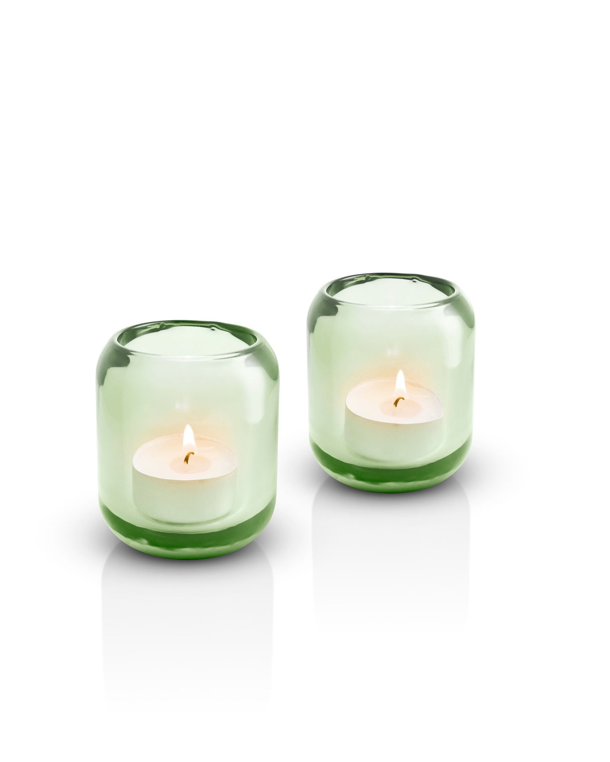 2 Acorn tealight holder Jade