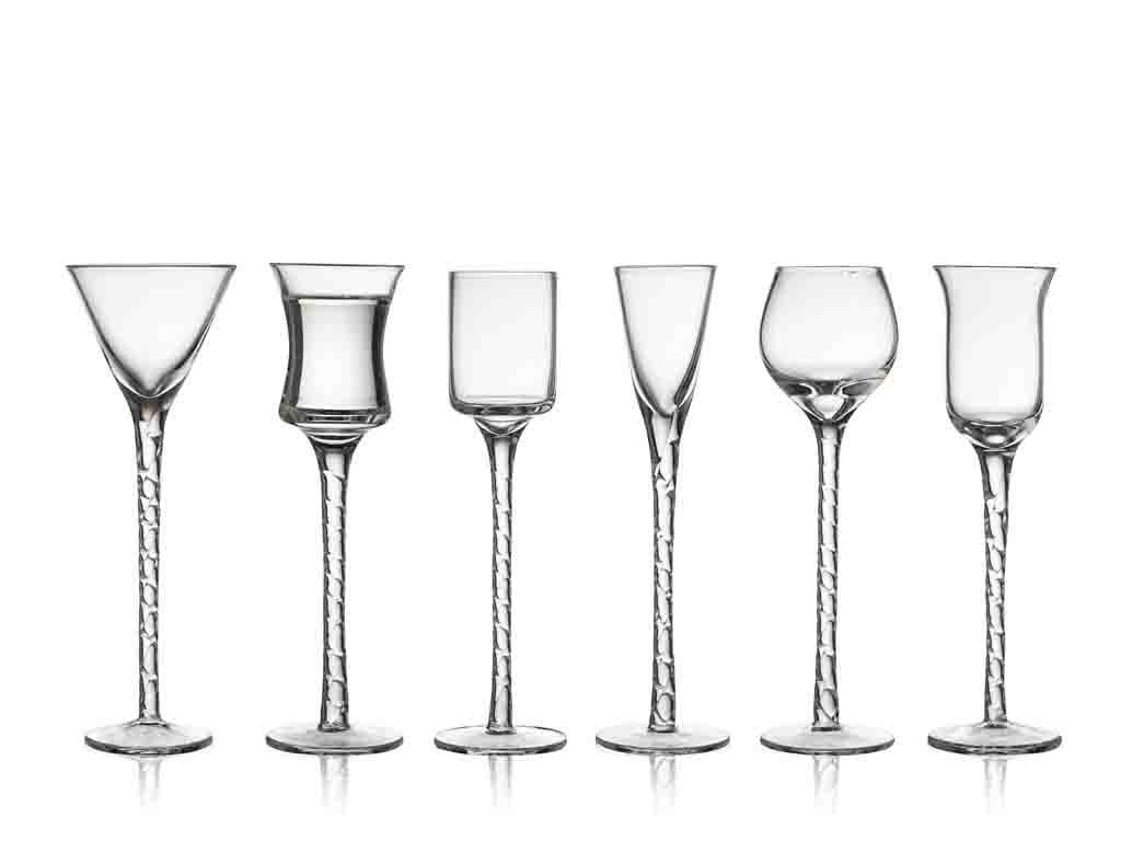 Aquavit glass Rom 18 cm 6 pcs Clear