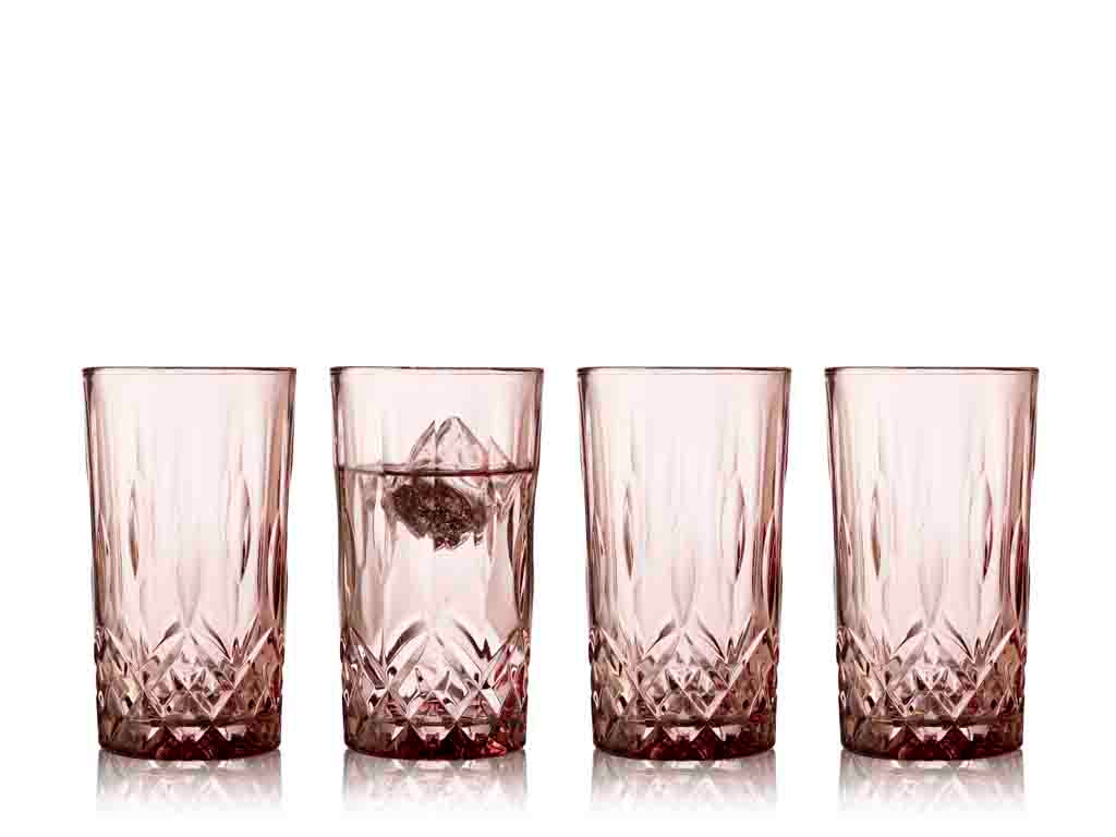Highball Sorrento 38 cl 4 pcs Pink