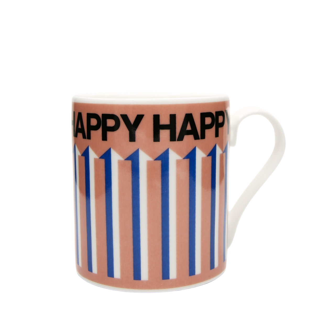 Frances Collett - Keith Brymer Jones Collaboration Range - Medium Ceramic Mug - Happy Pink - 275ml - Gift Boxed