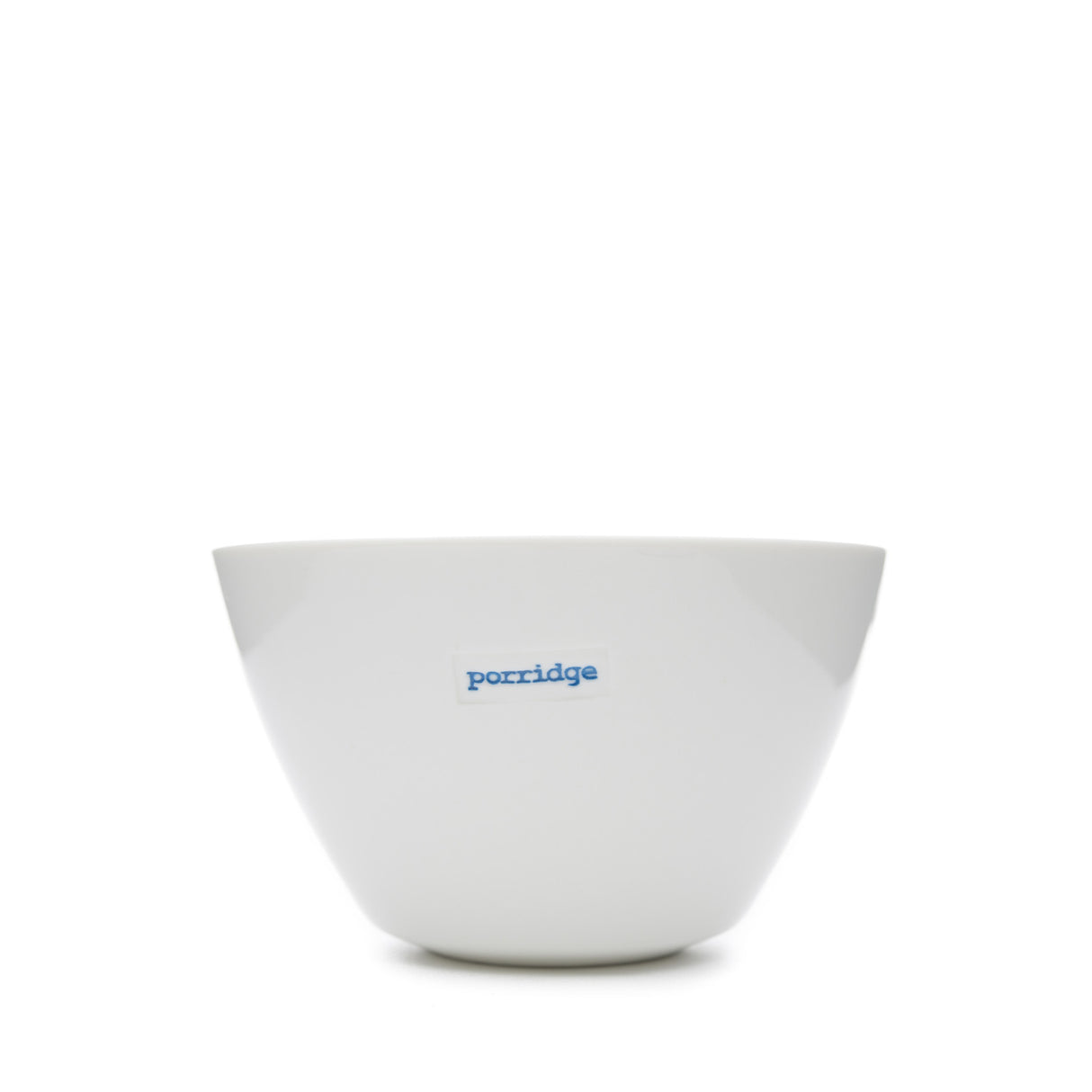 Keith Brymer Jones - Word Range - Medium Ceramic White Bowl - porridge - 500ml - Gift Boxed