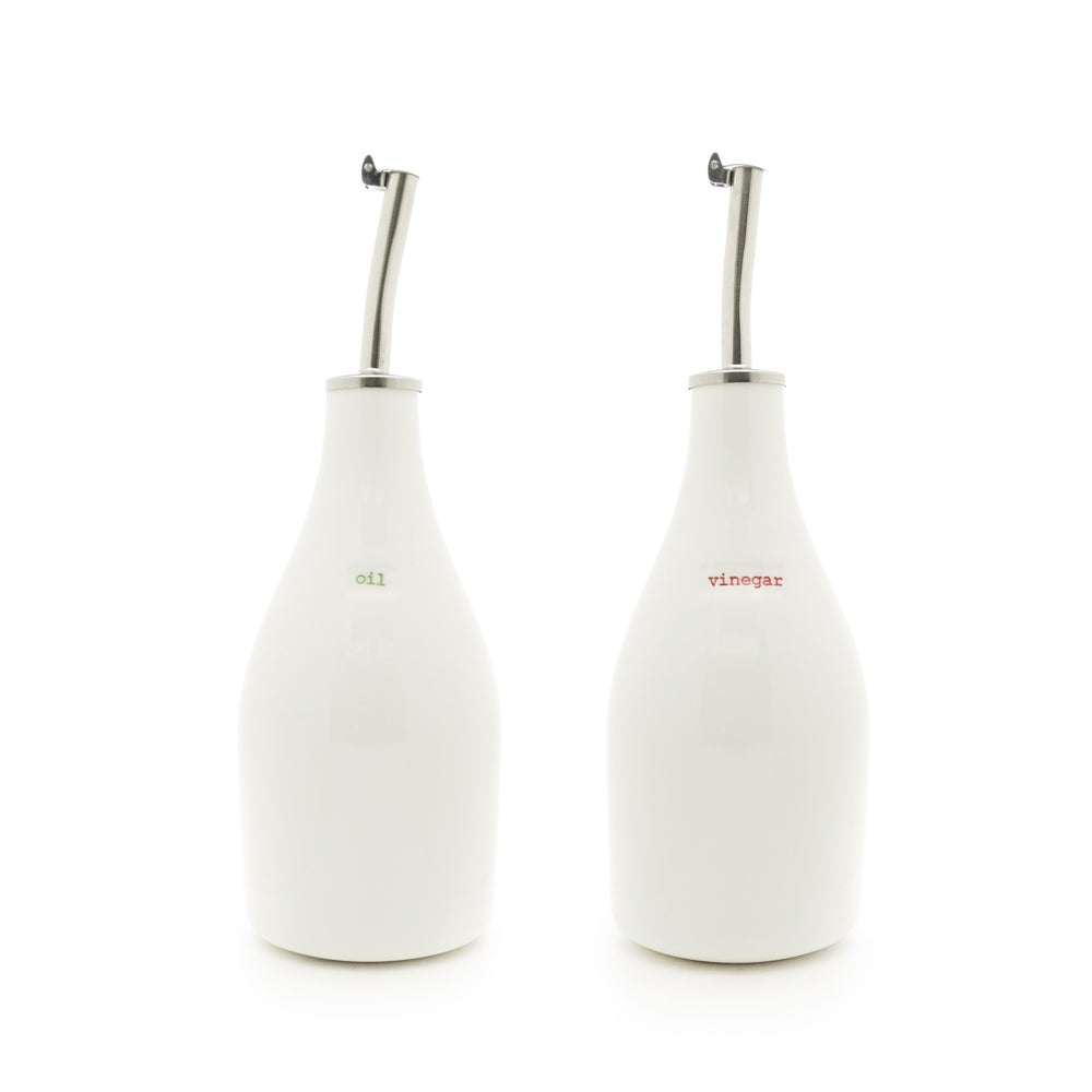 Keith Brymer Jones Oil & Vinegar Bottle Set - oil and vinegar