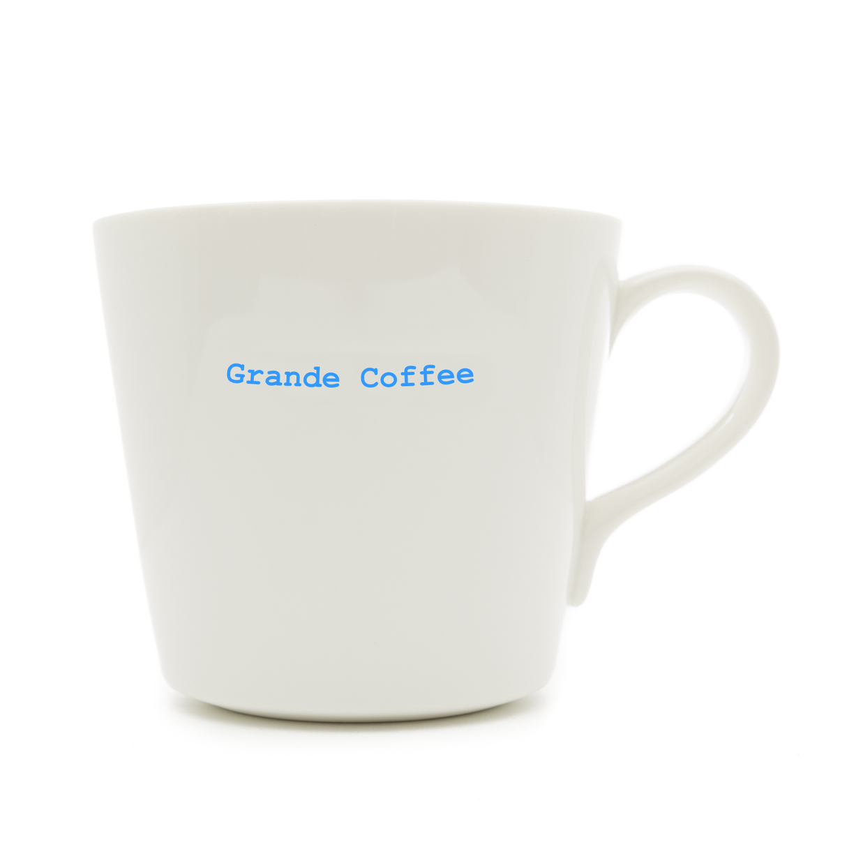 Keith Brymer Jones - Word Range - Large Ceramic White Mug - Grande Coffee - 500ml - Gift Boxed