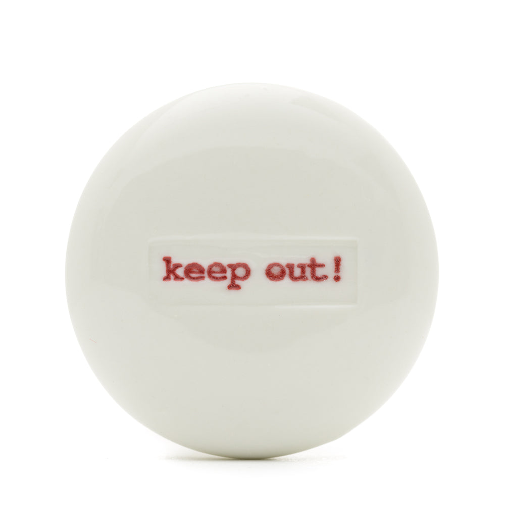 Keith Brymer Jones Drawer Knob - keep out!