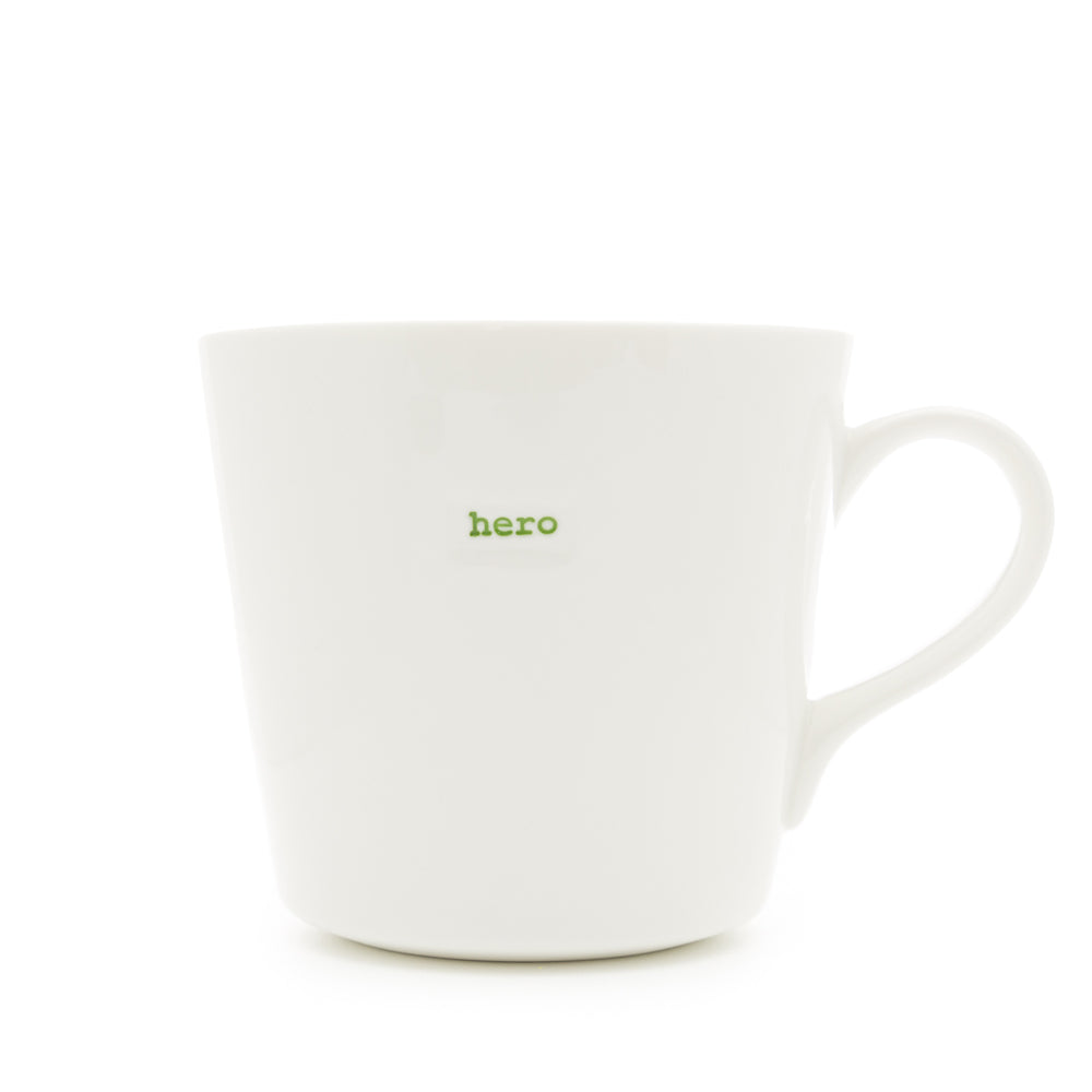 Keith Brymer Jones - Word Range - Large Ceramic White Mug - hero - 500ml - Gift Boxed