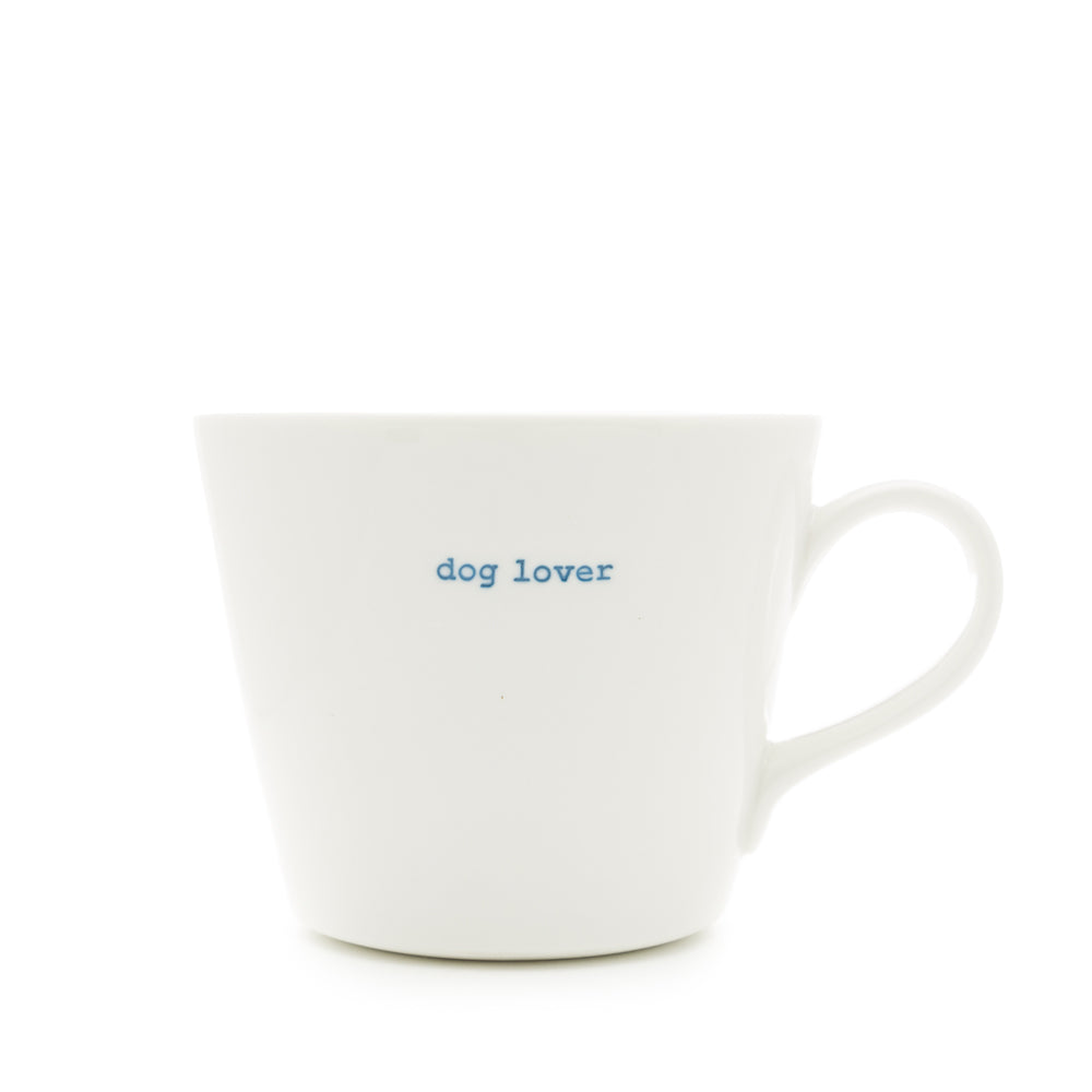 Keith Brymer Jones - Word Range - Standard Ceramic White Mug - dog lover - 350ml - Gift Boxed