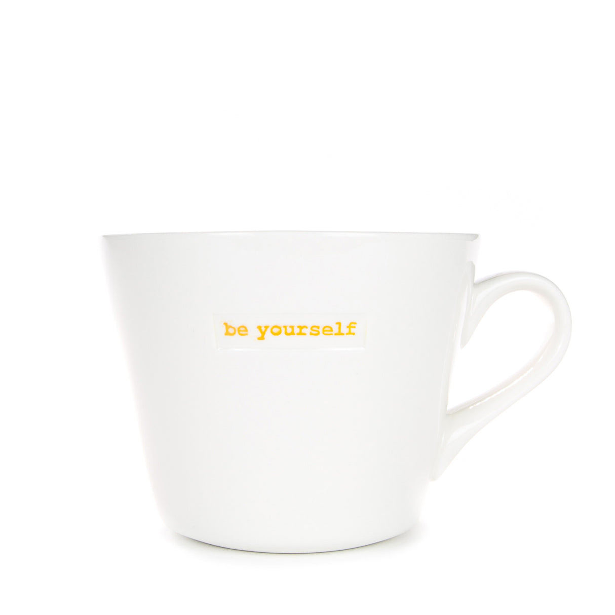 Keith Brymer Jones - Word Range - Standard Ceramic White Mug - be yourself - 350ml - Gift Boxed