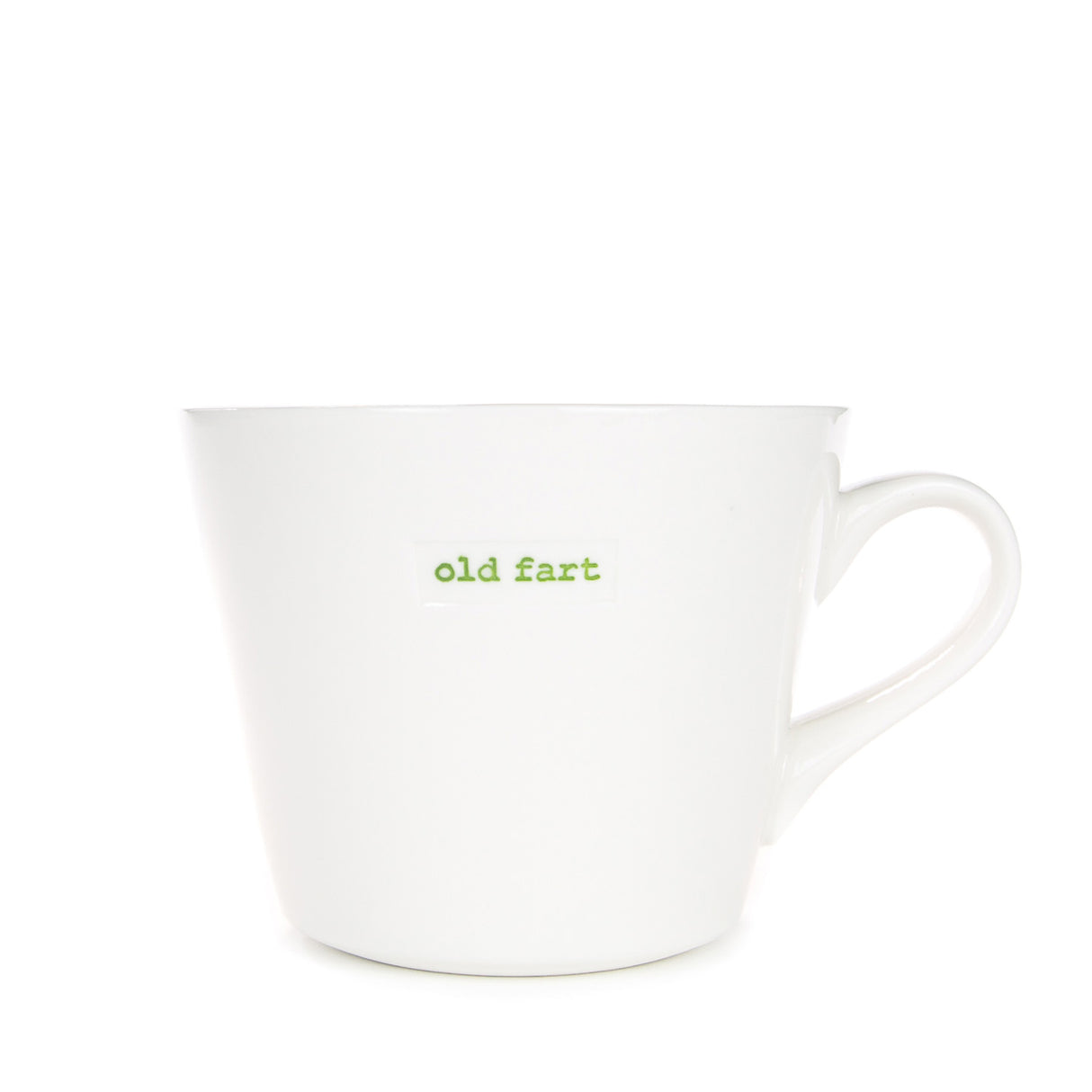 Keith Brymer Jones - Word Range - Standard Ceramic White Mug - old fart - 350ml - Gift Boxed