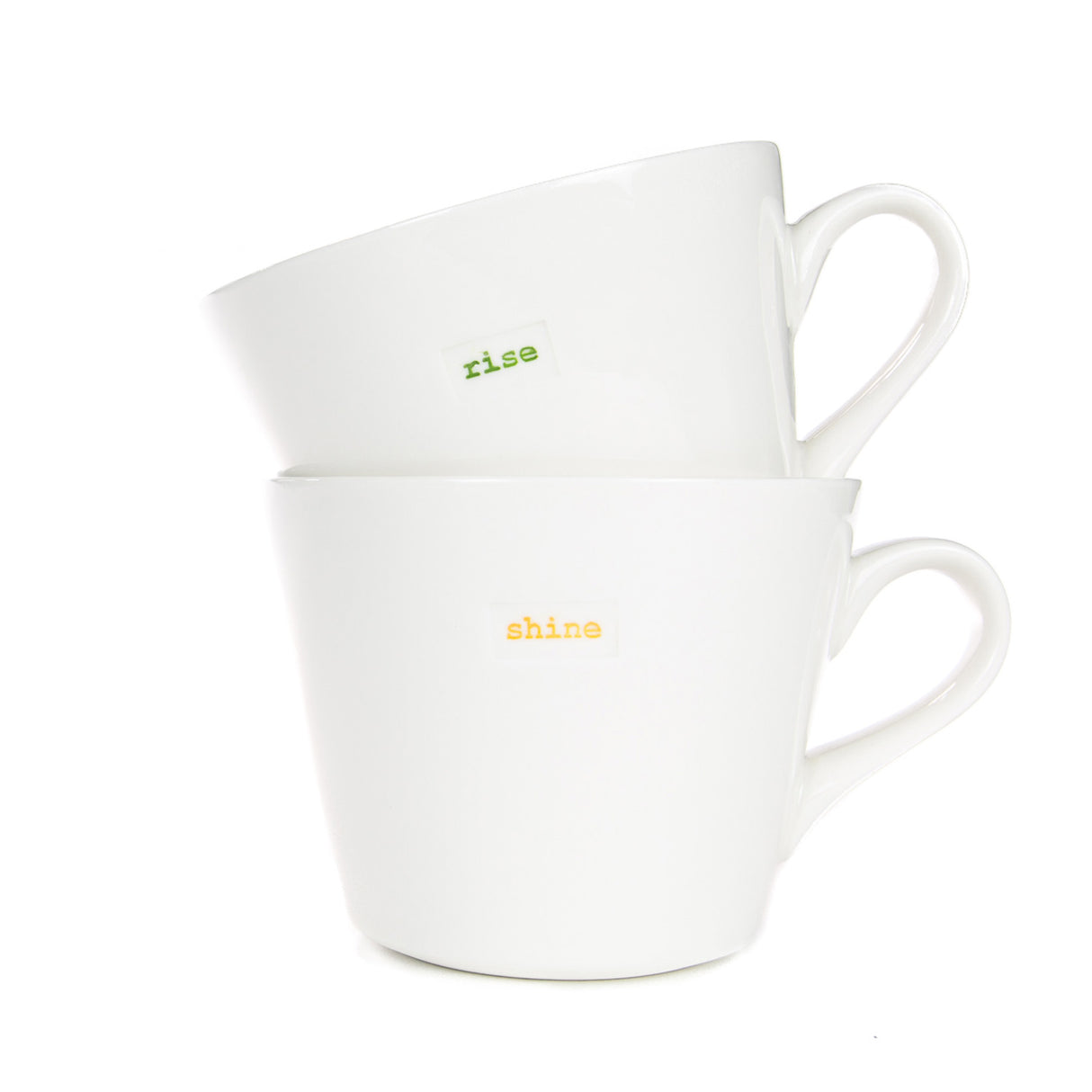 Keith Brymer Jones Bucket Mug 350ml Pair - rise & shine