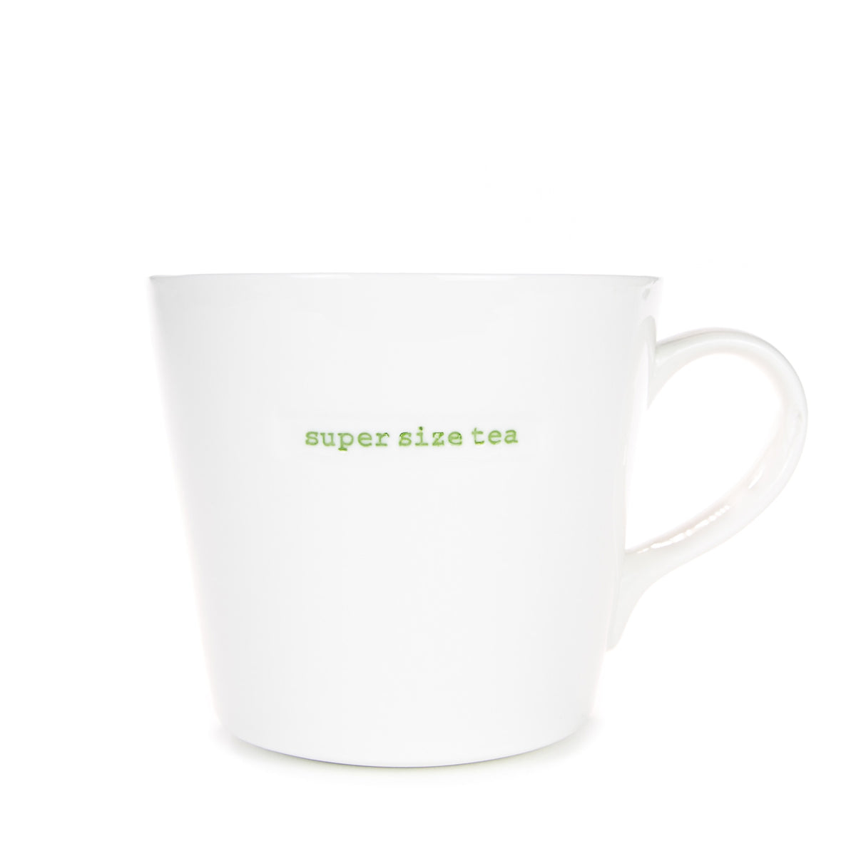 Keith Brymer Jones - Word Range - Large Ceramic White Mug - super size tea - 500ml - Gift Boxed
