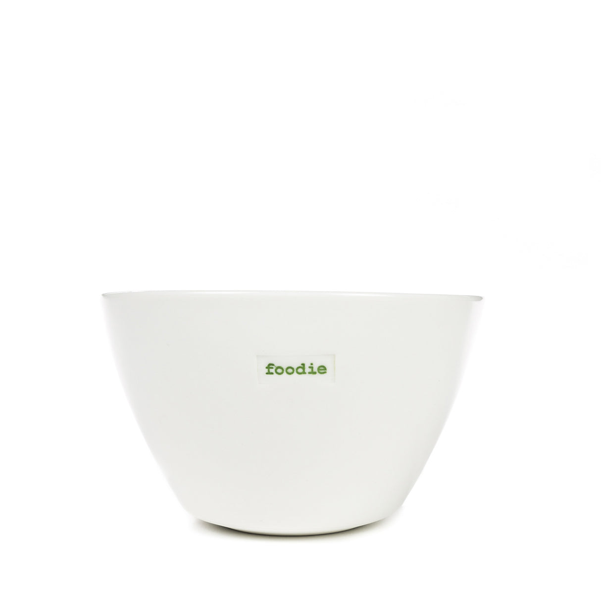 Keith Brymer Jones - Word Range - Medium Ceramic White Bowl - foodie - 500ml - Gift Boxed