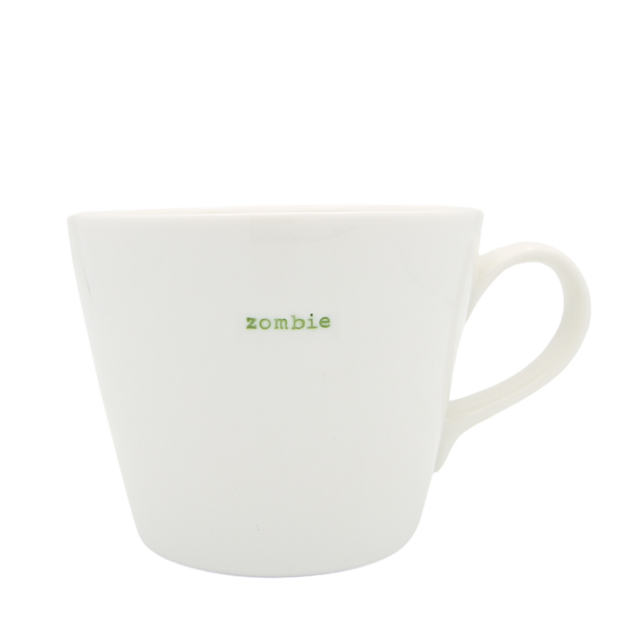 Keith Brymer Jones - Halloween Word Range - Standard Ceramic White Mug - zombie (green) - 350ml - Gift Boxed