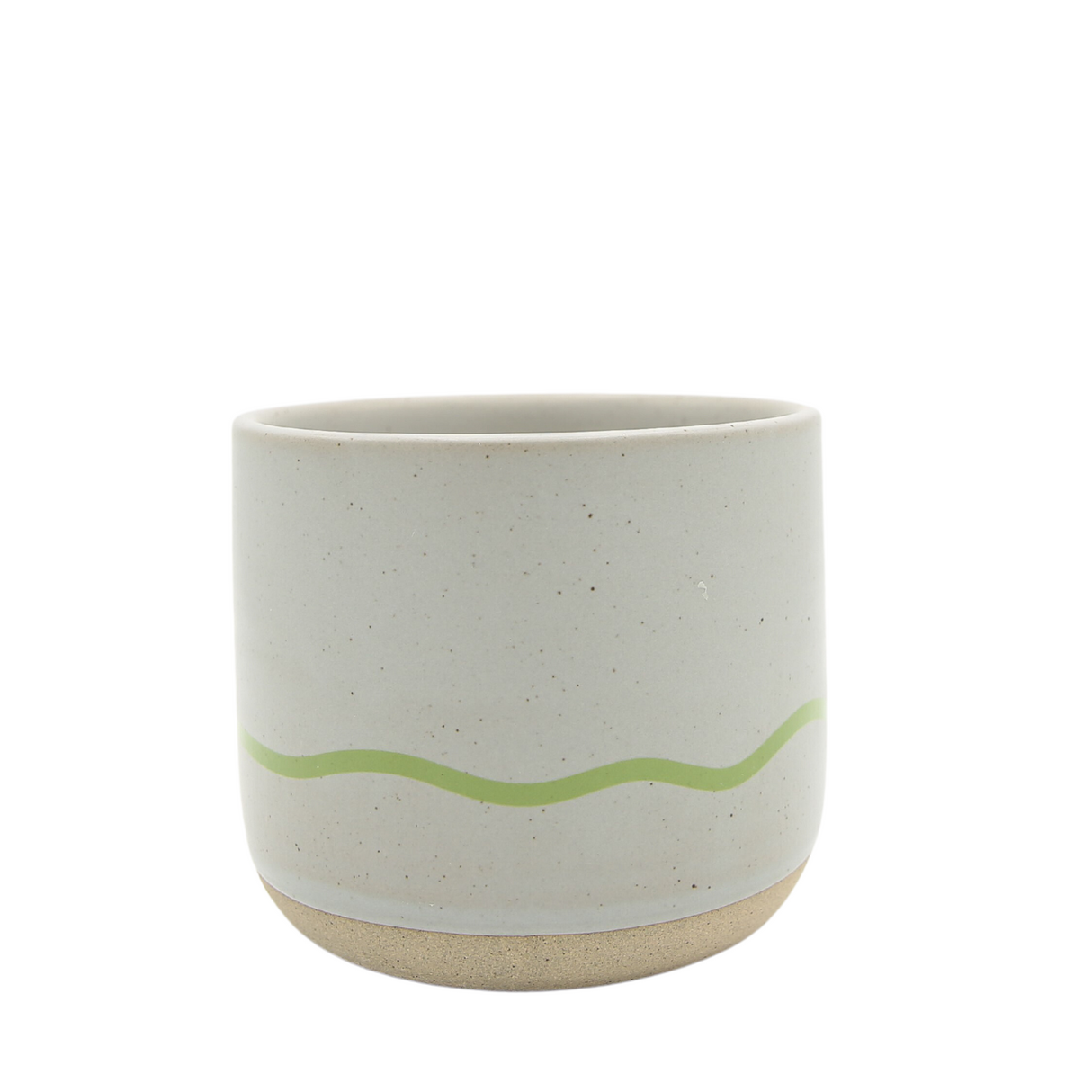 Keith Brymer Jones - Studio Range - Standard Ceramic White Mug - Pebble & Green - 350ml - Gift Boxed