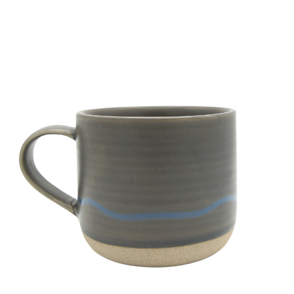 Keith Brymer Jones - Studio Range - Standard Ceramic White Mug - Slate & Blue - 350ml - Gift Boxed