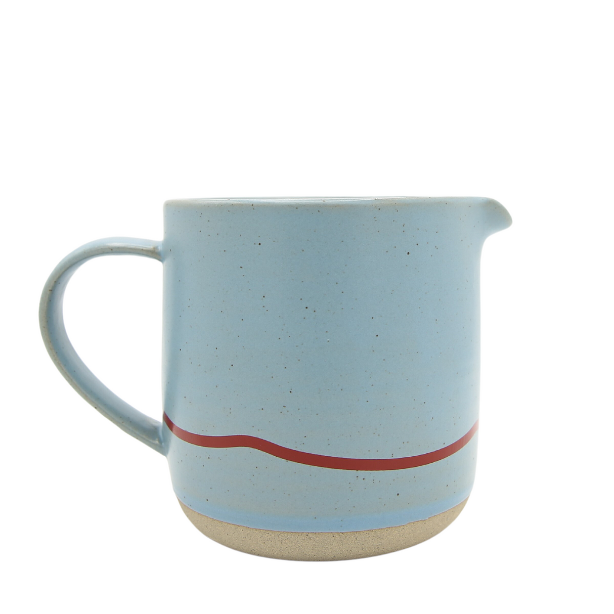 Keith Brymer Jones Studio Collaboration Range - Ceramic Large Jug - Clear Sky & Red - 400ml - Gift Boxed