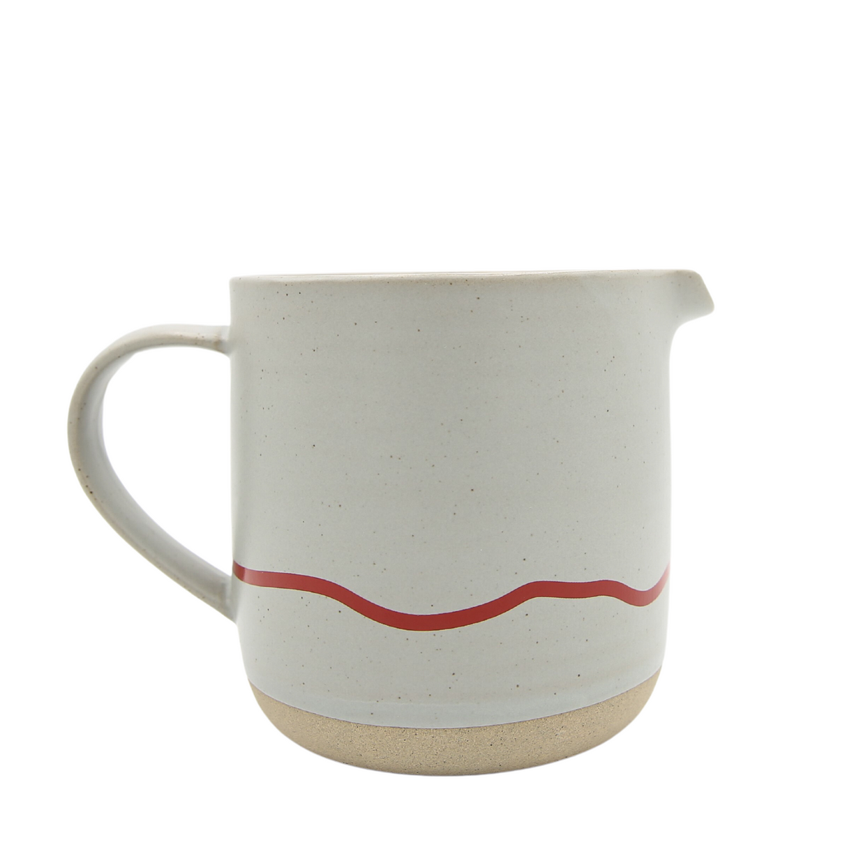 Keith Brymer Jones Studio Collaboration Range - Ceramic Large Mug - Pebble & Red - 400ml - Gift Boxed