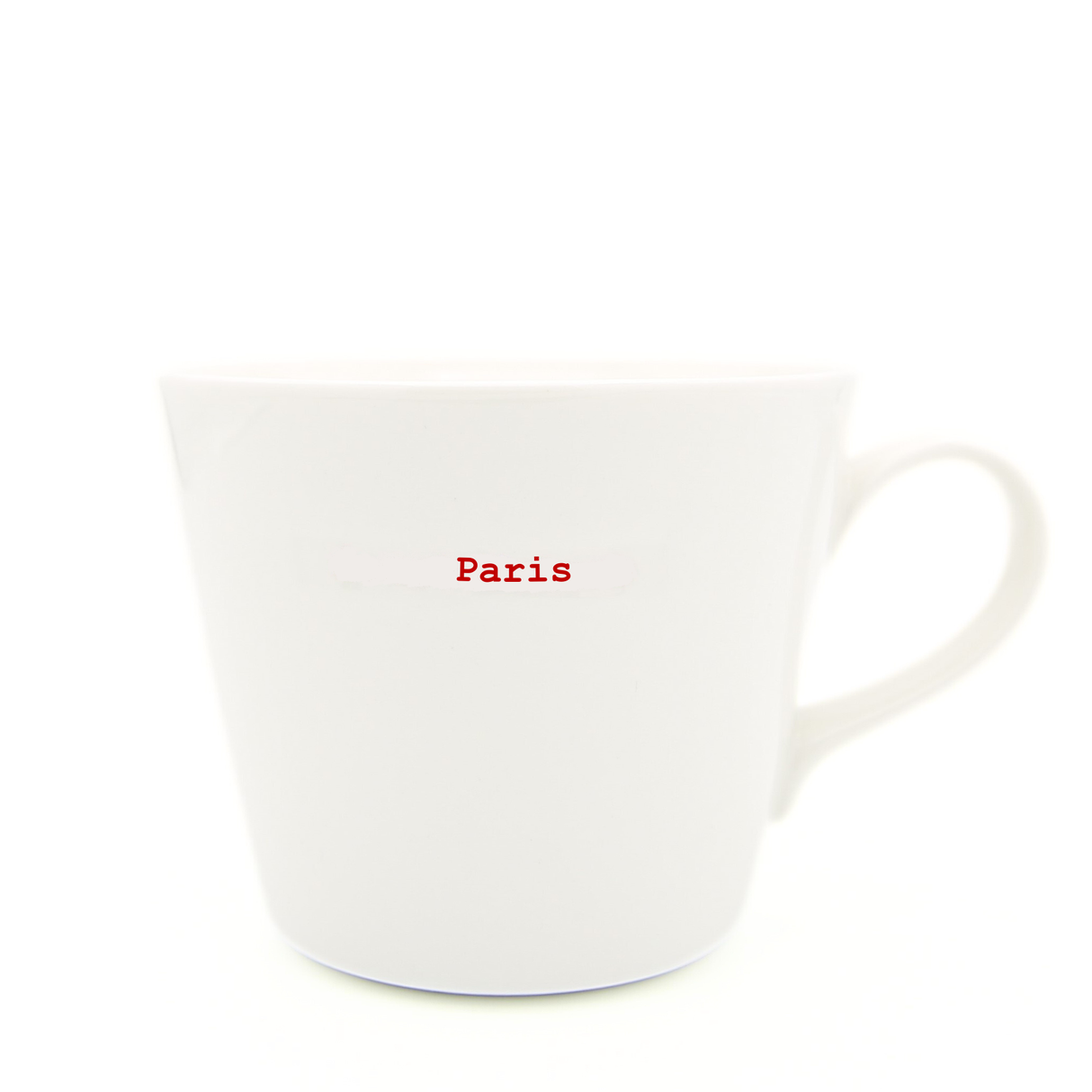 Keith Brymer Jones - French Word Range - Standard Ceramic White Mug - Paris - 350ml - Gift Boxed