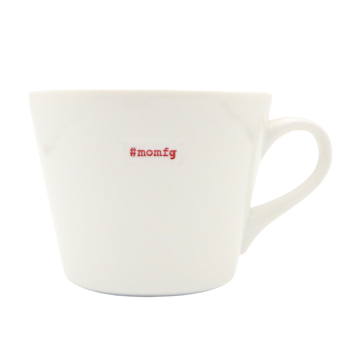 Bucket Mug Medium - 350ml - #Momfg (Red)