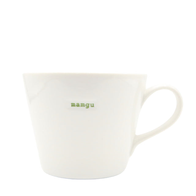Keith Brymer Jones - Welsh/Cymraeg Word Range - Standard Ceramic White Mug - mamgu - 350ml - Gift Boxed