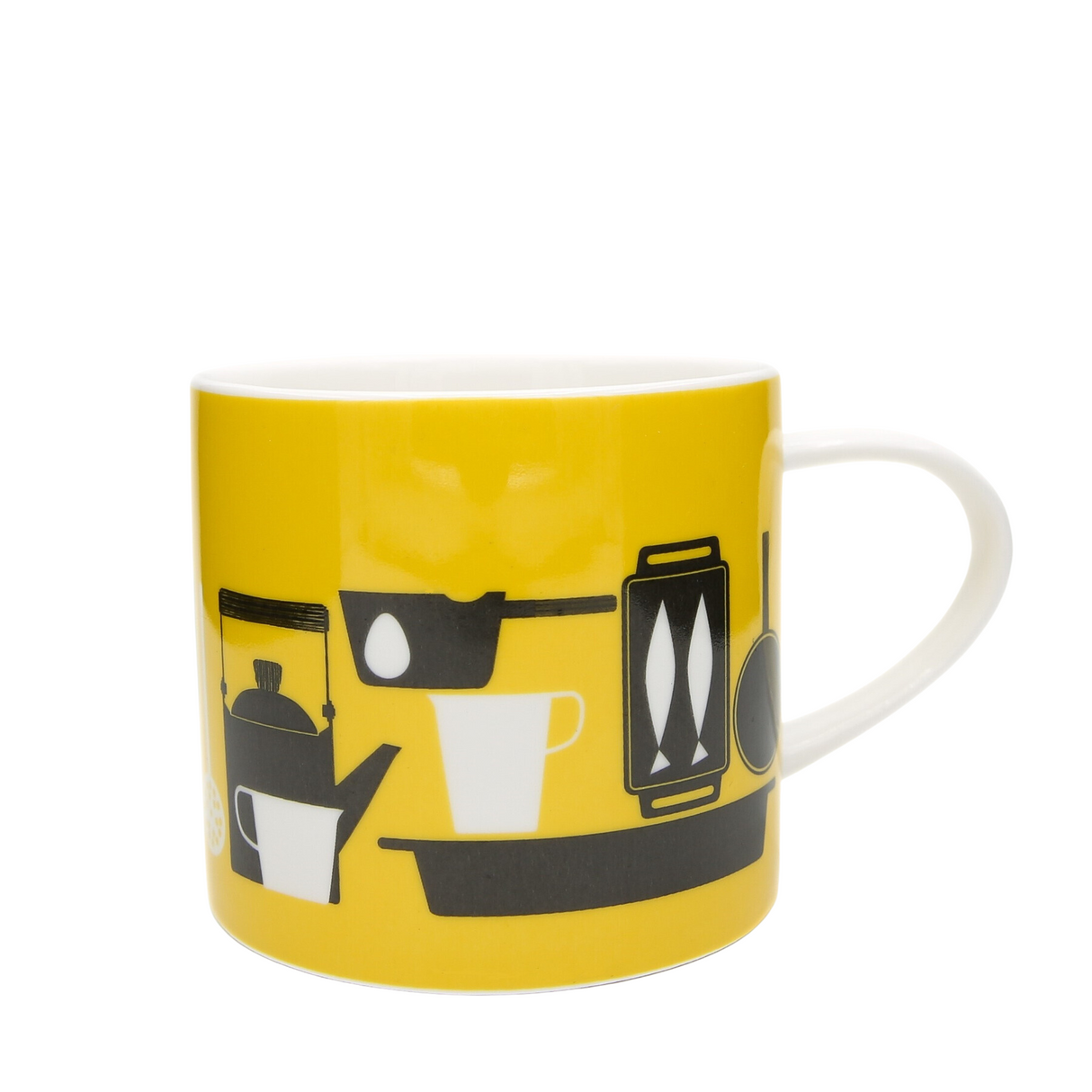 Mini Moderns - Keith Brymer Jones Collaboration Range - Medium Ceramic White Mug - Kitchenalia 1 - 325ml - Gift Boxed