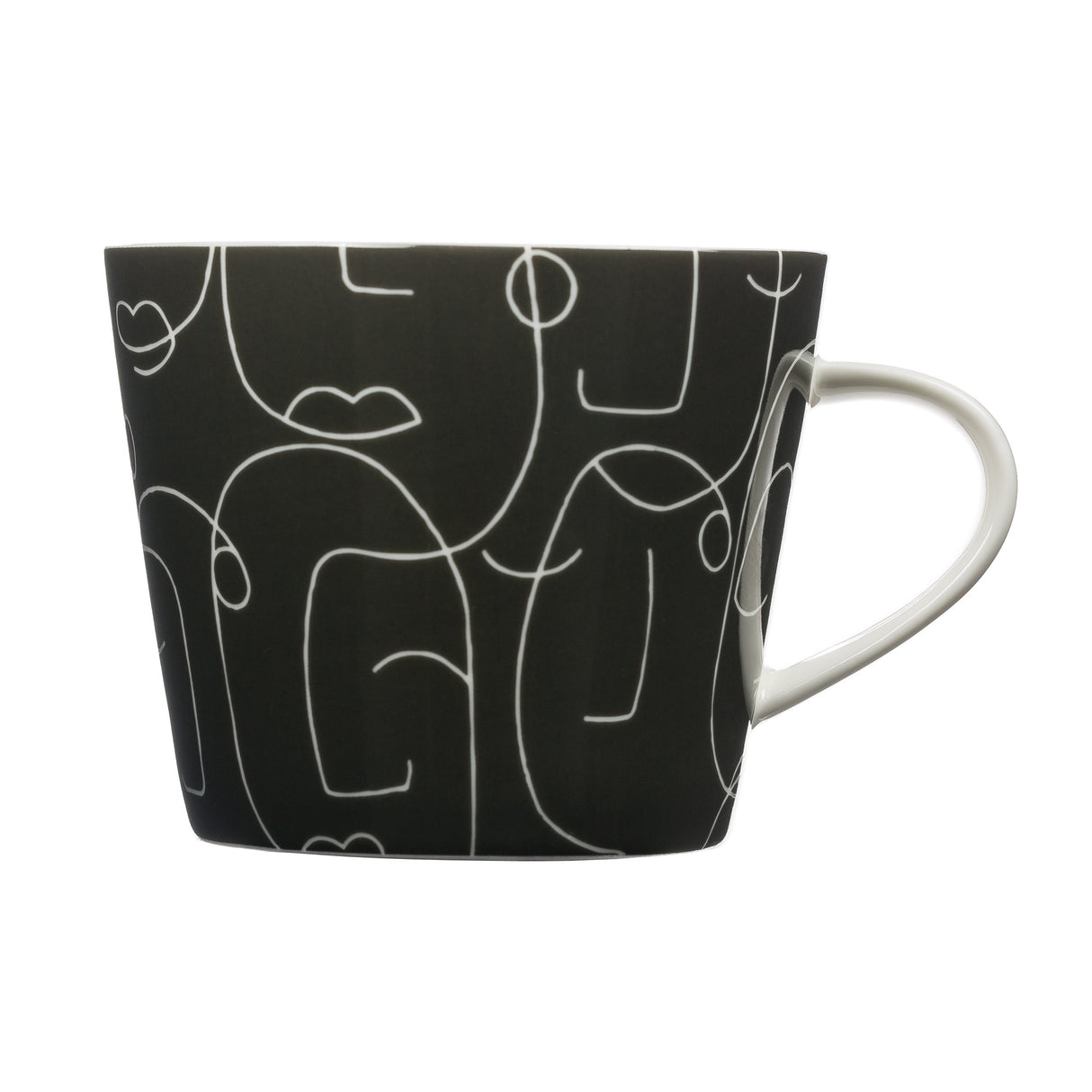 Scion Living - Keith Brymer Jones Collaboration Range - Epsilon Ceramic Mug - Liquorice - 350ml
