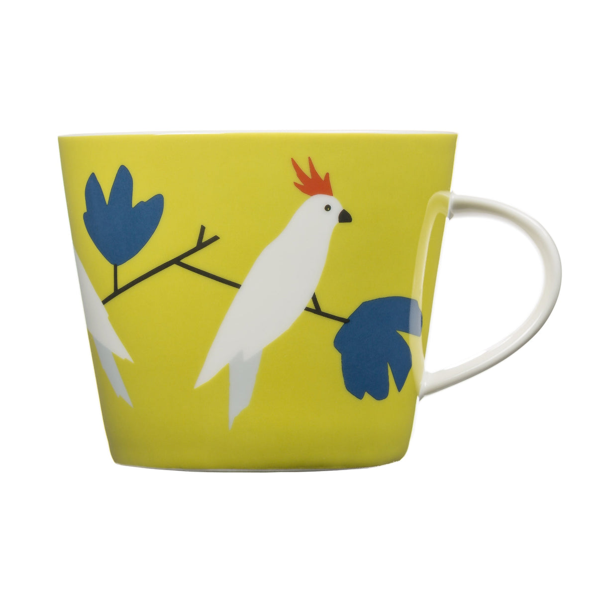 Scion Living - Keith Brymer Jones Collaboration Range - Love Birds Ceramic Mug - Zest - 350ml