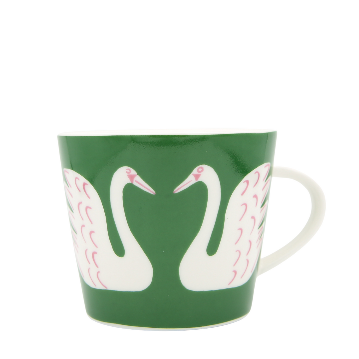 Keith Brymer Jones Scion Living Mug 350ml - Swim Swam Swan - Mint Leaf