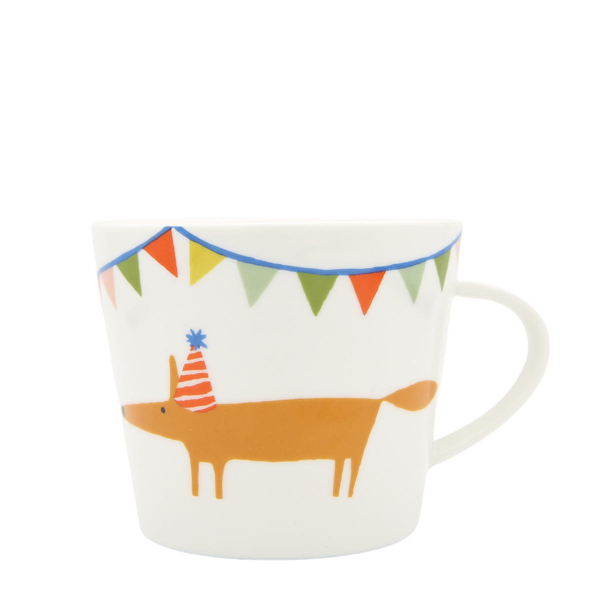 Keith Brymer Jones Scion Living 10th Anniversary Mug 350ml - Mr Fox Party Hat - Ceramic