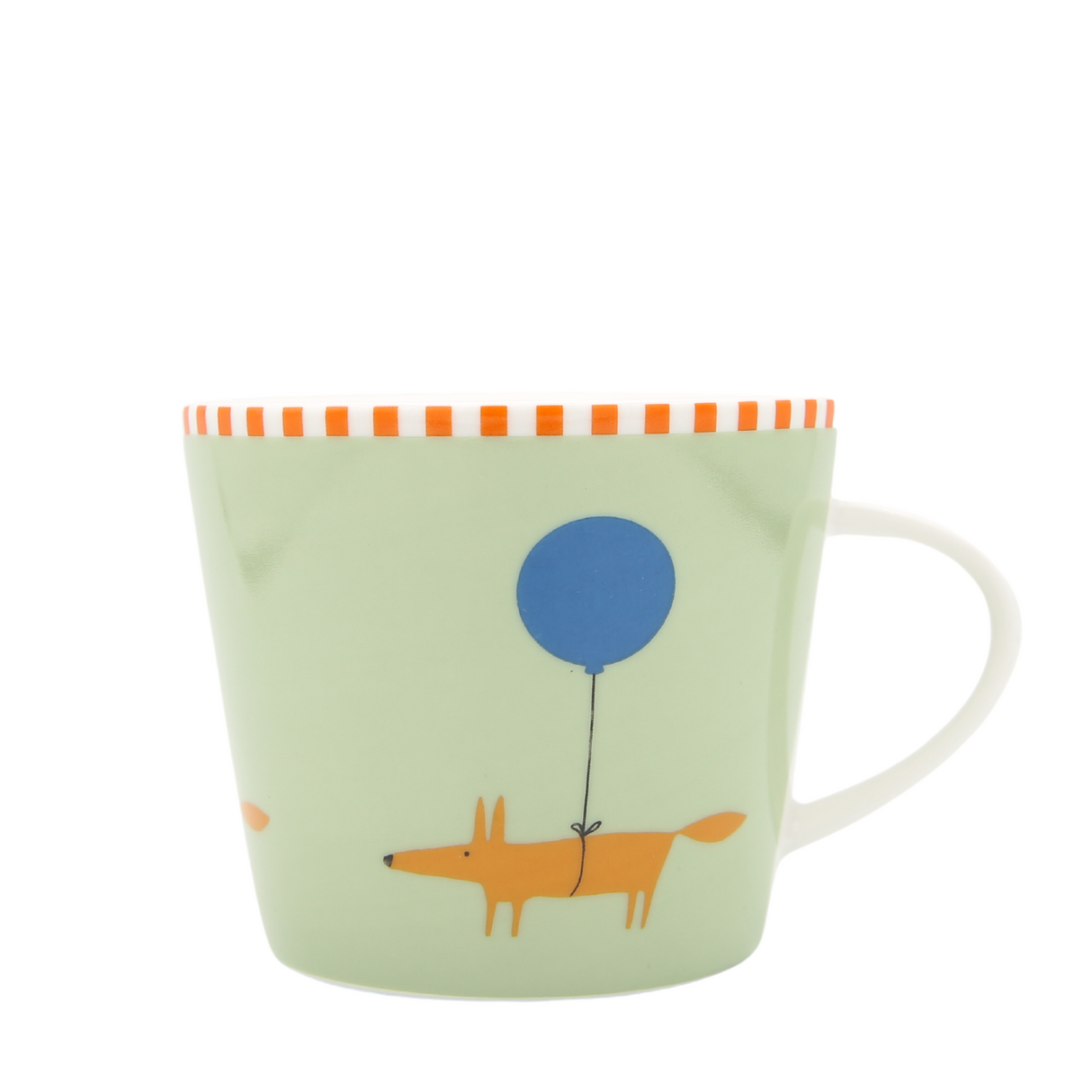 Keith Brymer Jones Scion Living 10th Anniversary Mug - Mr Fox Balloon - Gift Boxed - Green - 350ml