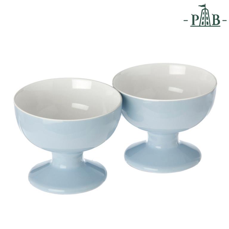 Convivio Set2 Footed Bowls D.9.5X7 Az Gb