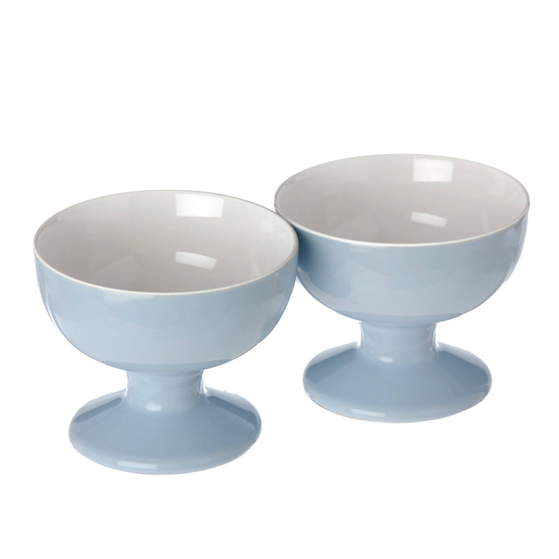 Convivio Set2 Footed Bowls D.9.5X7 Az Gb