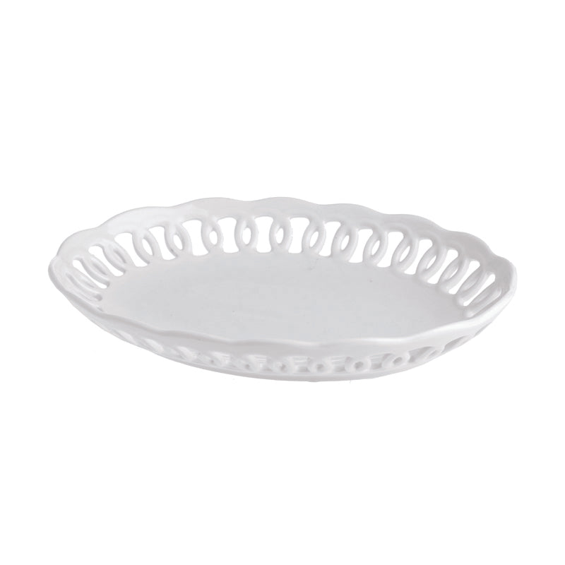 FIRENZE Carved Oval Plate 20cm