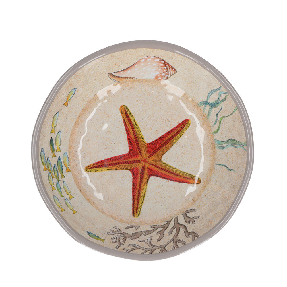 SEA LIFE Set 2 Soup Plates 100% Melamine 19 5 cm in Gift Box